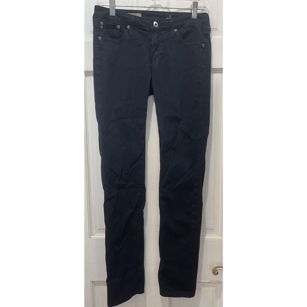 AG Adriano Goldschmied The Stilt Cigarette Leg Dark Blue Pants Size 26R